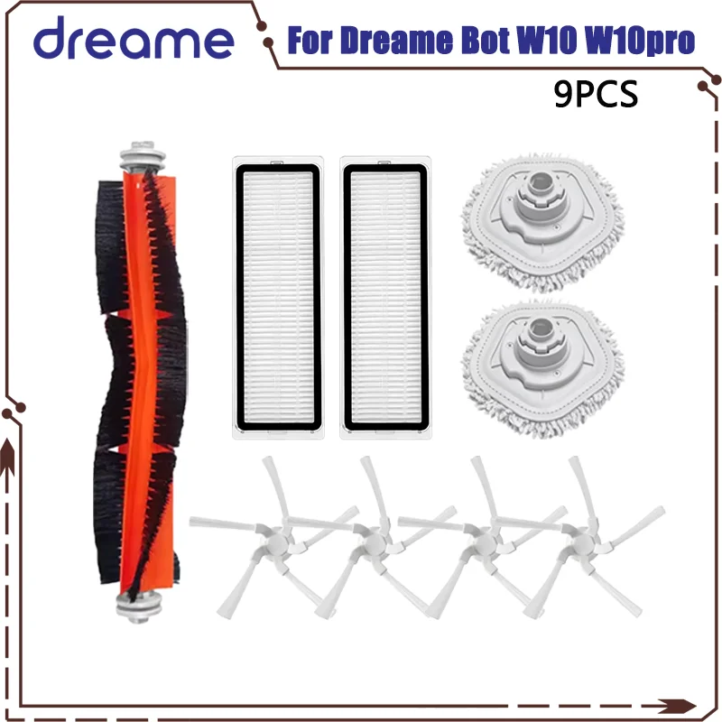 

Запчасти для робота-пылесоса Dreame Bot W10 W10pro, Швабра, основная боковая щетка, Сменный фильтр НЕРА