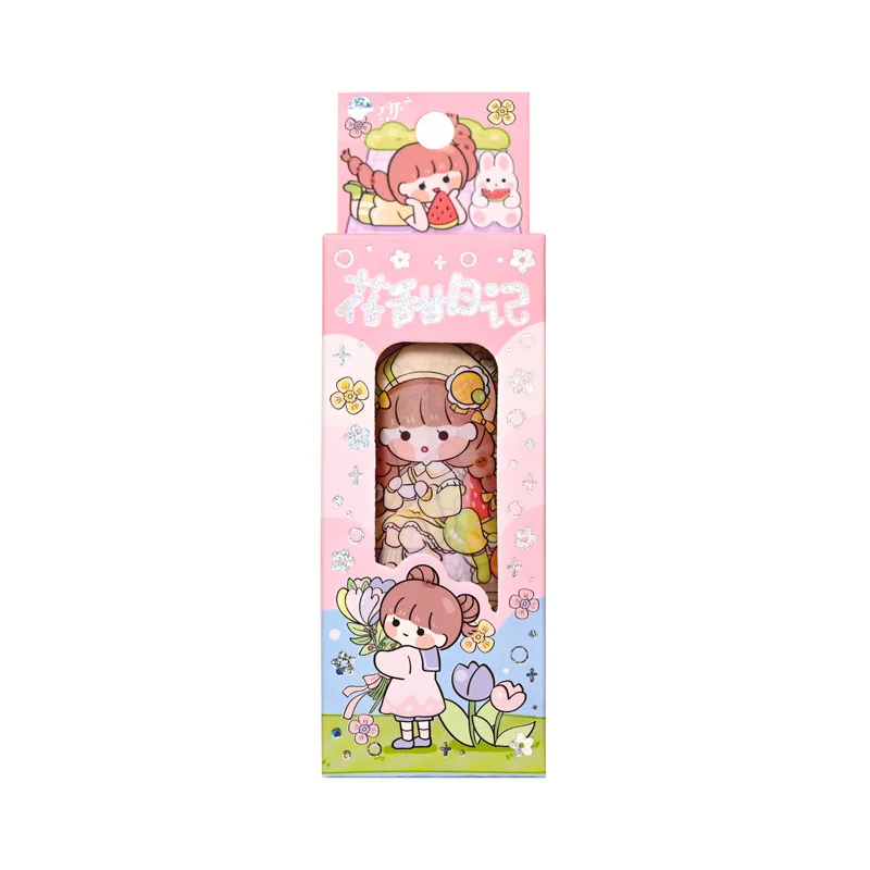 

Hand Account Tape Waterproof DIY Collage Decorative Material Sticker Girl Child transparent tape Cute stationery for students
