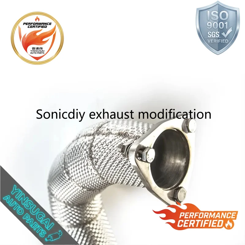 Фото Высокоэффективный коллектор Sonicdiy из нержавеющей стали SS304 для BMW 328i 2.5 E90 E92 E93: улучшение внешнего вида и производительности выхлопной системы №3