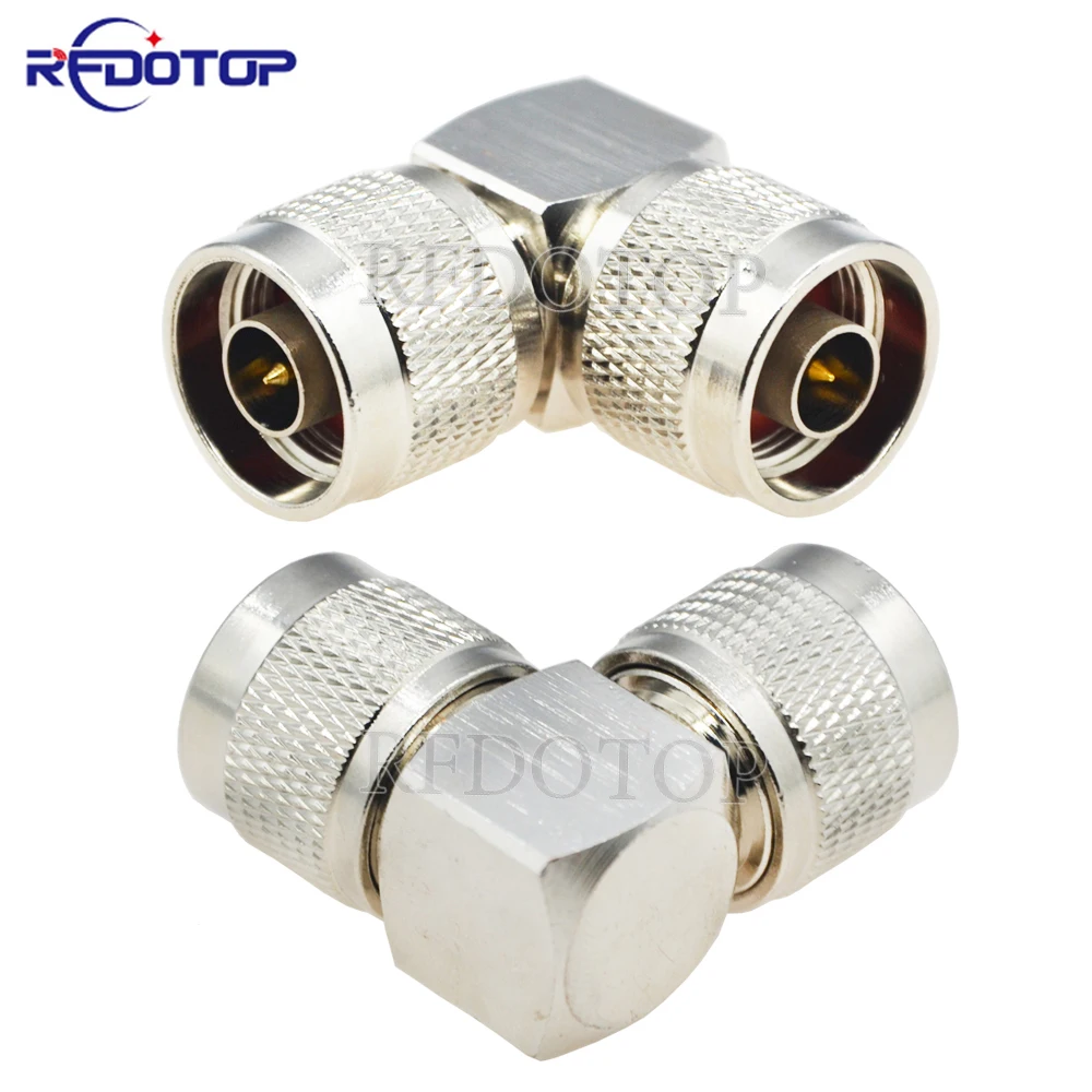 

1pcs New N Male to N Male Plug 90 Degree Right Angele 50 Ohm Connector Adapter RF Coaxial Converter