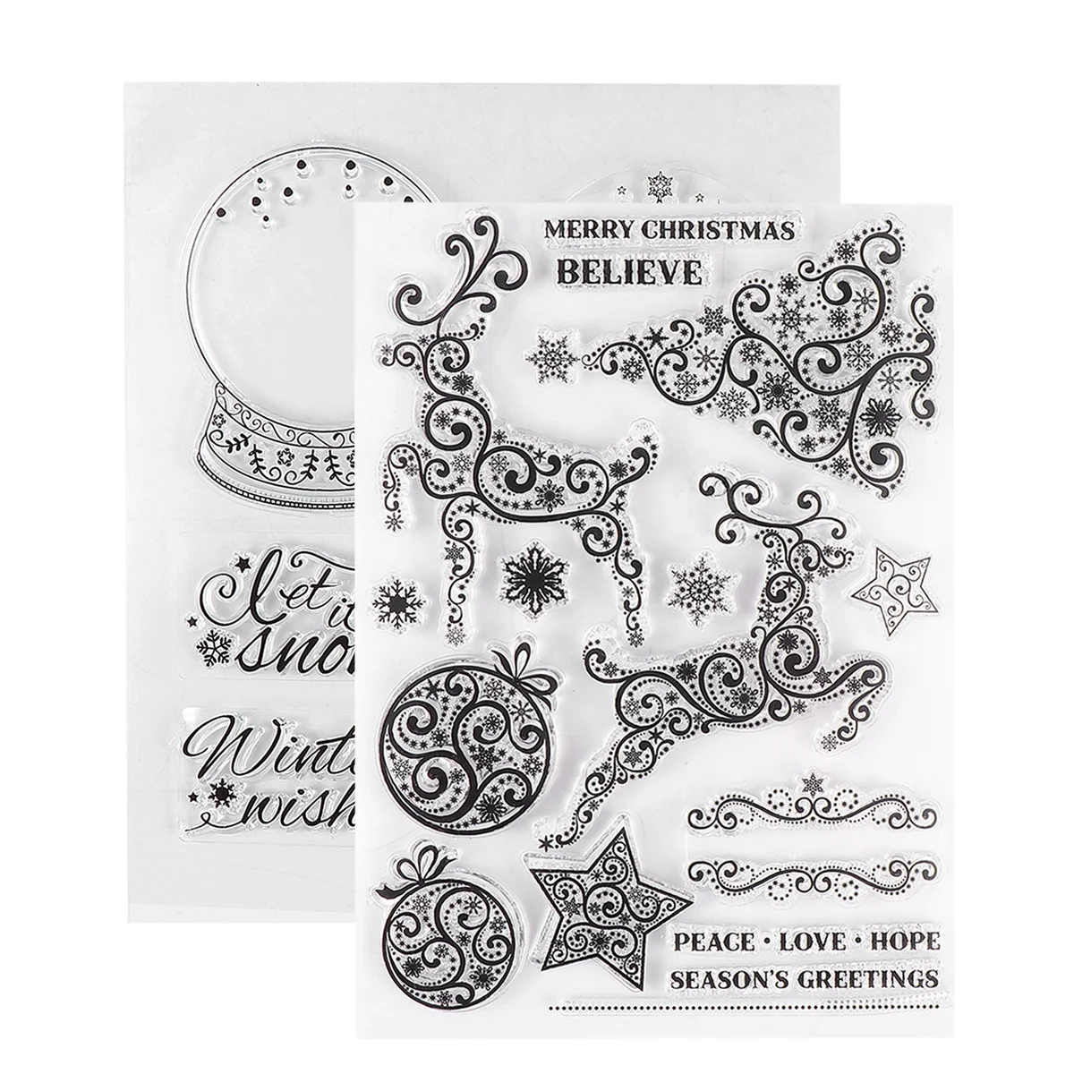 

Stamps Silicone Christmas Making Xmastransparent Holidayscrapbook Clear Tree Decorations Crafts Greeting Diy Craft