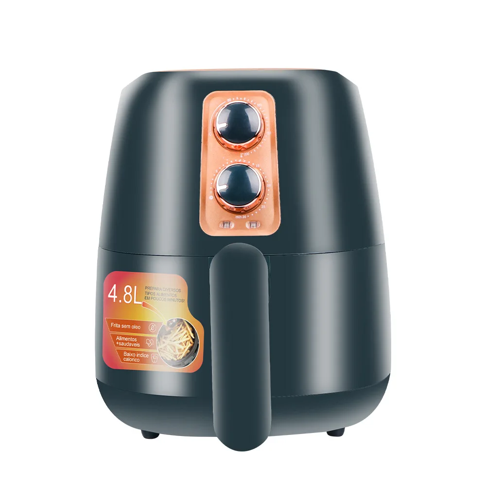 

New Air Fryer 4.8L Large-Capacity Household Multi-Functional Smart Oil-Free Smokeless Electric Oven Fat Deep Fryer 220V