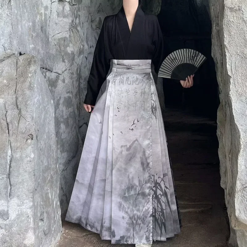 Оригинальный комплект с юбкой ханьфу костюм в китайском стиле Элегантная