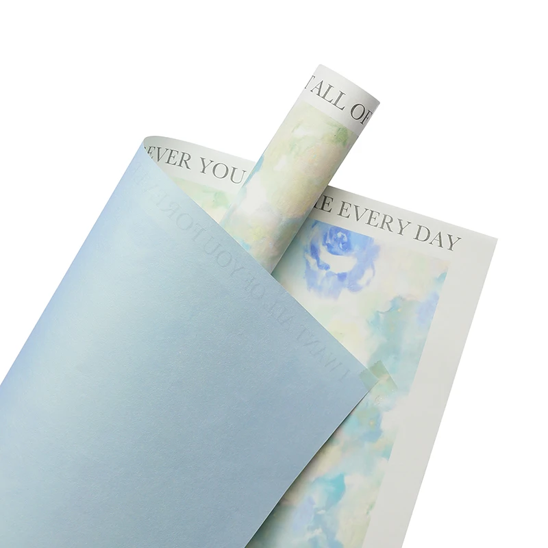 Художественная бумага водонепроницаемая подарочная упаковка с цветами