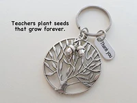 thank you happiness tree keychain teachers day gift thanksgiving gift fashion keychain
