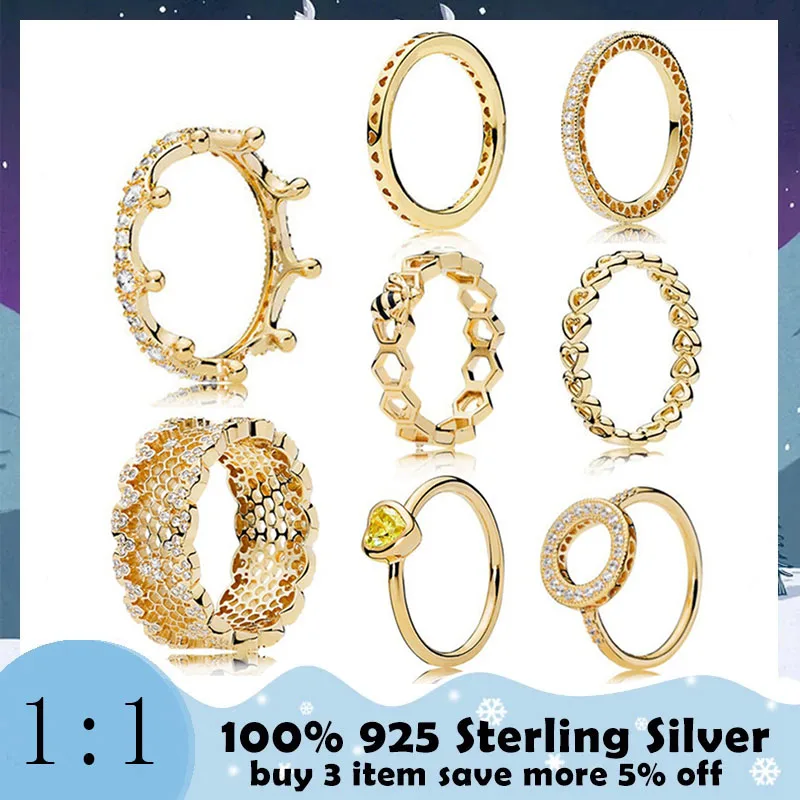 

High Quality 100%925 Sterling Silver Bee Ring 18k Gold Plated Fashionable Temperament Jewelry Manufacturers Wholesale Delivery