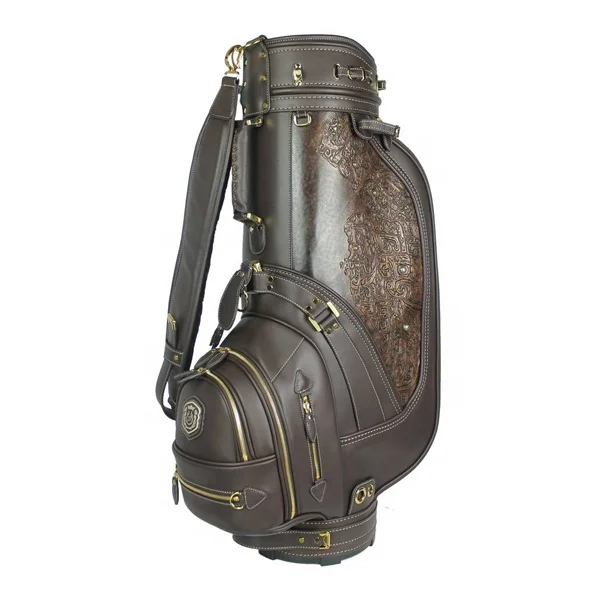 

Personalized Luxury Genuine Leather Golf Bag