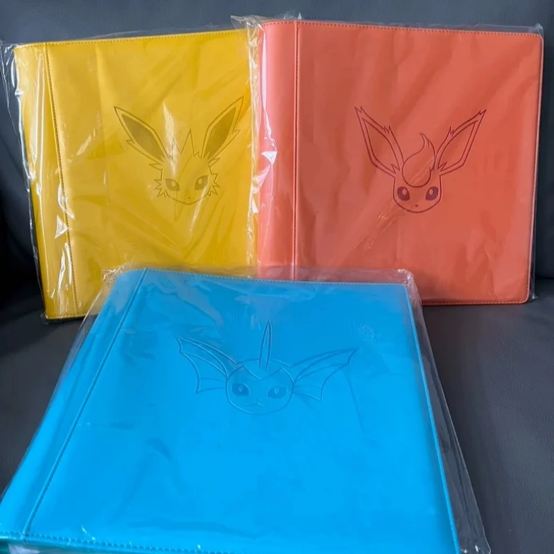 Фото В наличии: Оригинальный подарочный набор Pokemon Eeveelutions Flareon Jolteon Vaporeon, альбом для хранения коллекционных карт PTCG №1