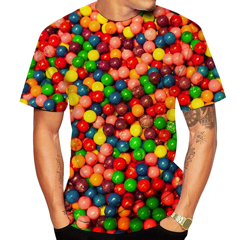 Футболка Мужская/женская оверсайз с 3D-принтом круглым вырезом