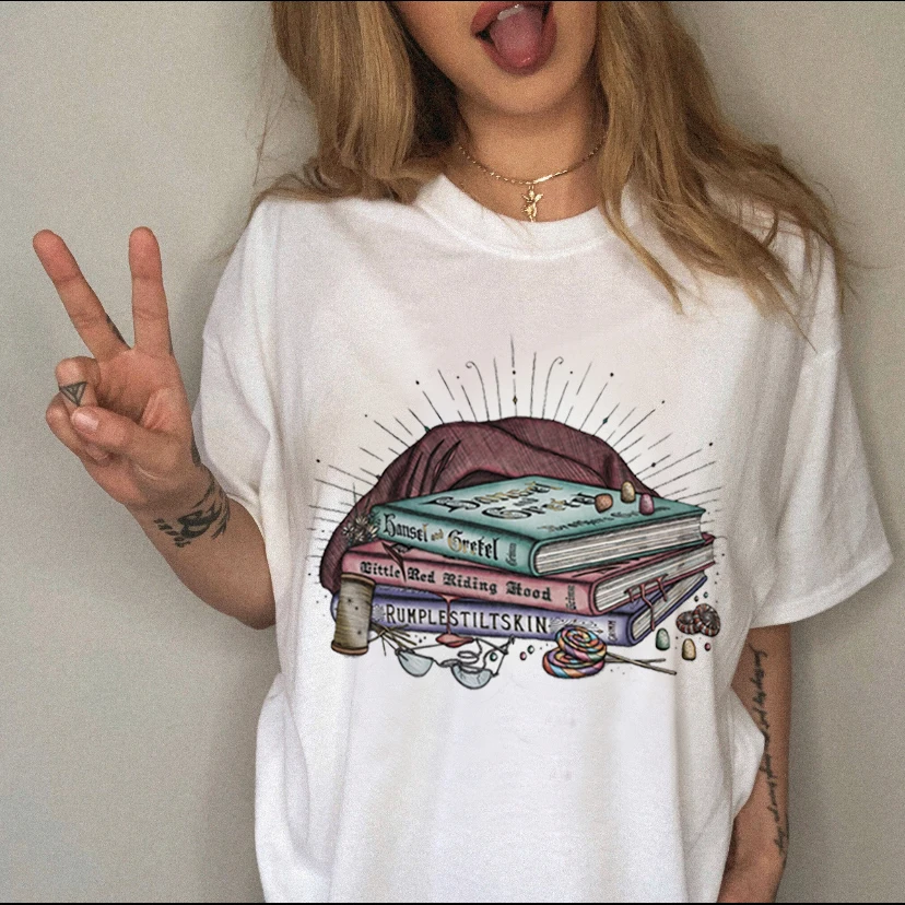 

Fashion Retro Harajuku Women's T Shirts Fashion O Neck 90s Ladies Girls Tops T Shirts Cartoon Printed Casual T Shirts Women.