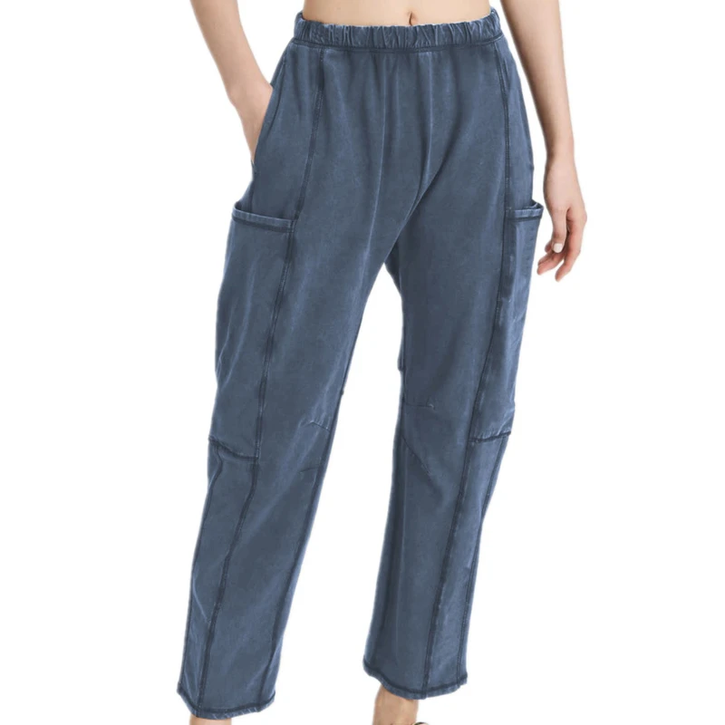 

Straight Leg Cargo Pants Women High Waist Casual Baggy Pants Slim Vintage Y2K Streetwear Stretch Wide Leg Trousers Fashion Jeans