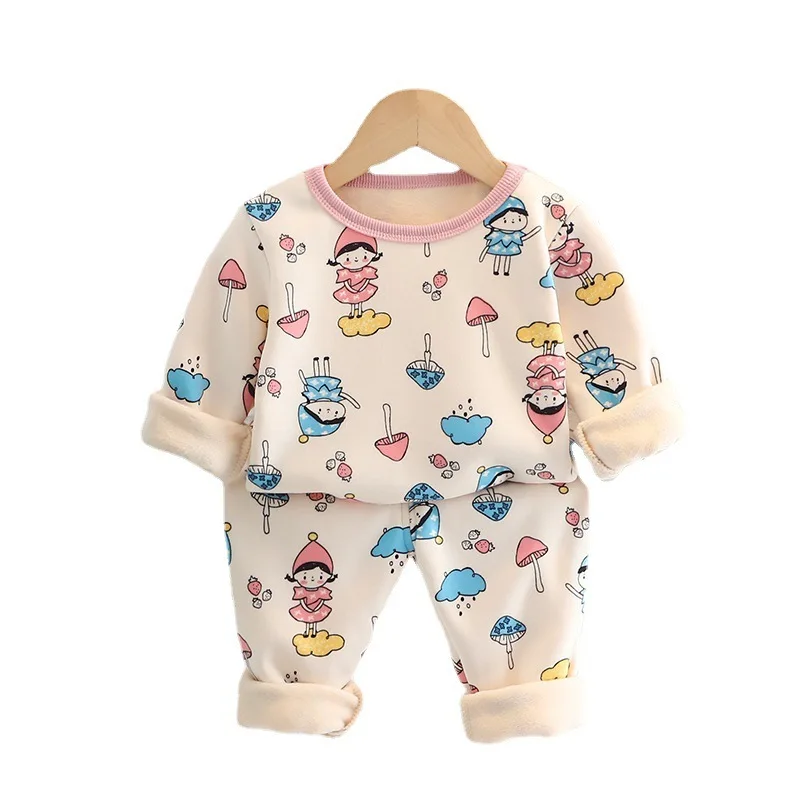 

New Autumn Winter Children Girls Clothes Baby Boys Fashion Sleepwear T-Shirt Pants 2Pcs/Sets Toddler Casual Costume Kids Pajamas