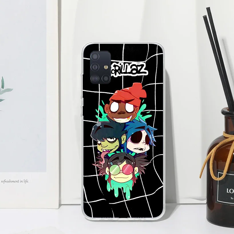 Чехол Gorillaz аниме для телефона Samsung A51 A41 A31 A21S A11 A01 A71 A50S A40 A30S A20E A10S A70 A6 A7 A8 A9 Plus задняя