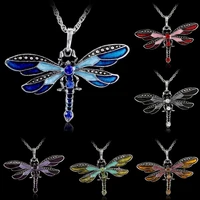 necklace dragonfly statement necklace pendant dragonfly sweater chain no chain lady accessories wholesale jewelry
