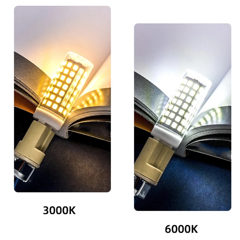 10PCS Led Лампочка G4 G9 E14 5w 8w 12w Ac Cob 45w 220v Холодная лампа Галогенная люстра Kaguyahime