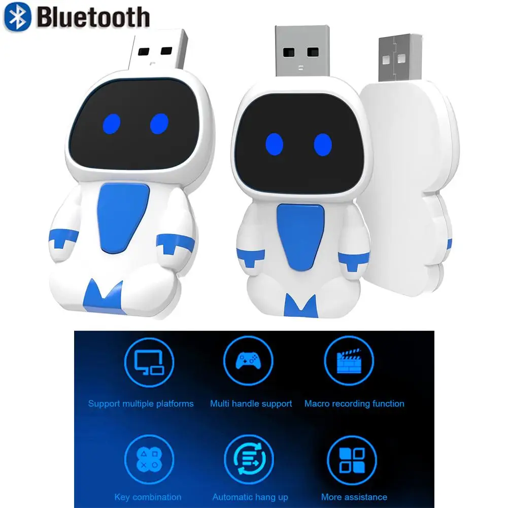 

Адаптер-конвертер Bluetooth для игрового контроллера Nintendo Switch, джойстика PS4/Switch PRO/Xbox One