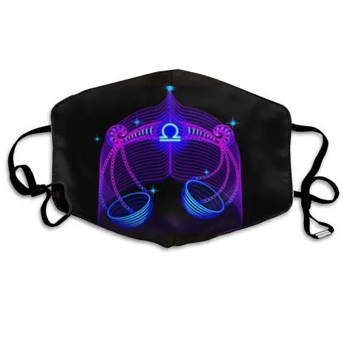 

12 constellation Black Mask Reusable Washable Cotton Halloween Cosplay Mask Mascherine Mascarillas Reutilizables