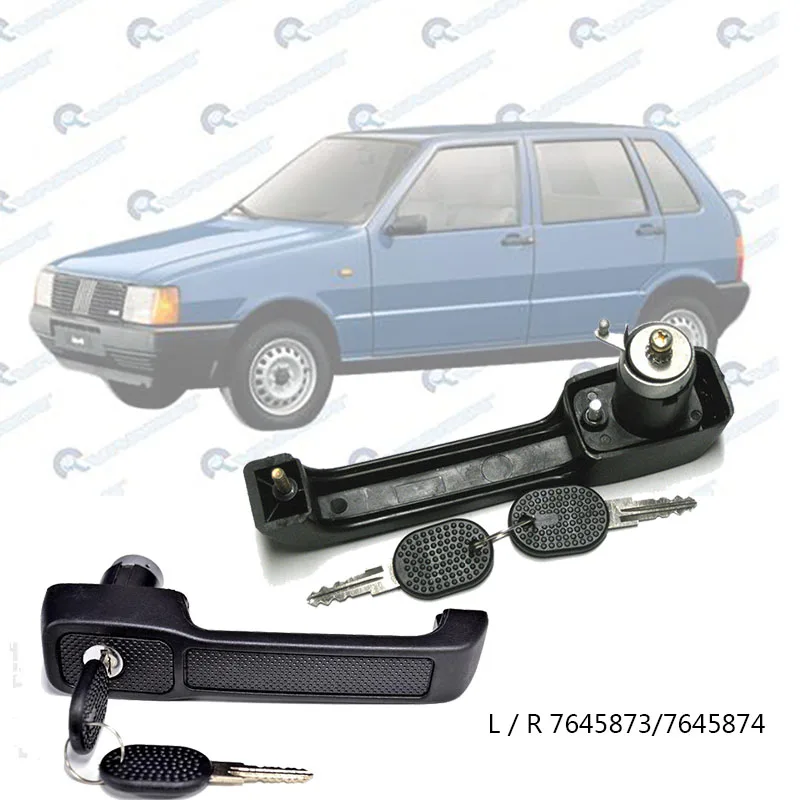 

New outer door handle suitable for Fiat: UNO 1983-2002 L / R 7645873/7645874