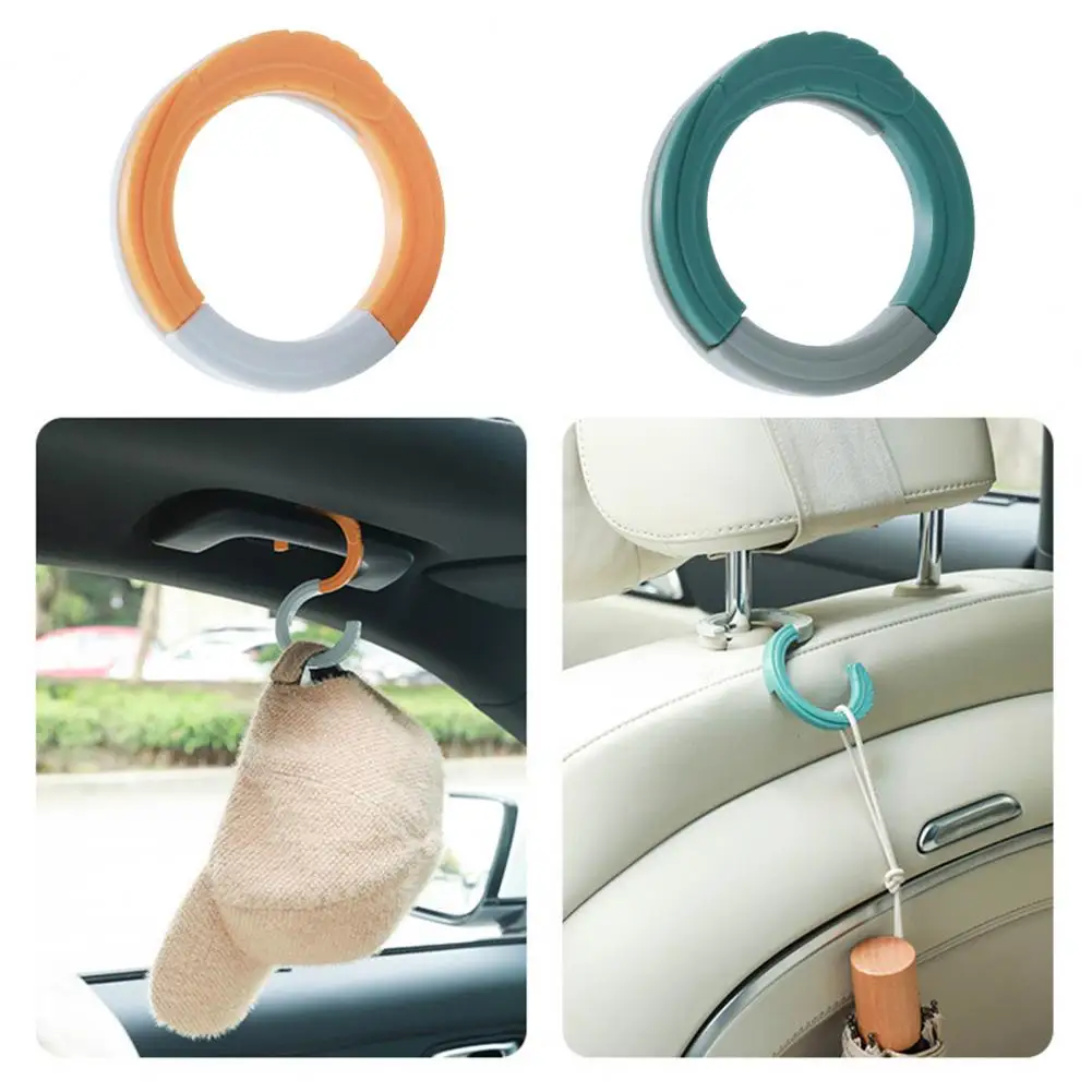 

Great Rod Hanger Hook Space-saving Universal O Shape Car Rear Seat Crossbar Hanging Hook Foldable Hanging Hook Daily Use