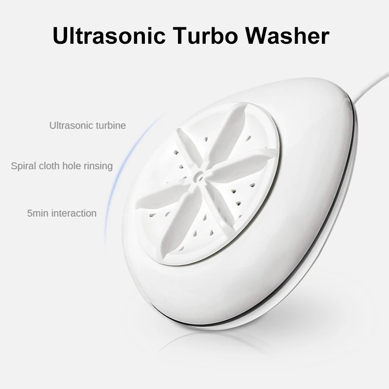 

Portable Washing Machine Mini Ultrasonic Washing Machine 3 In 1 Wash Modes For Home Travel College Camping Personal Laundry