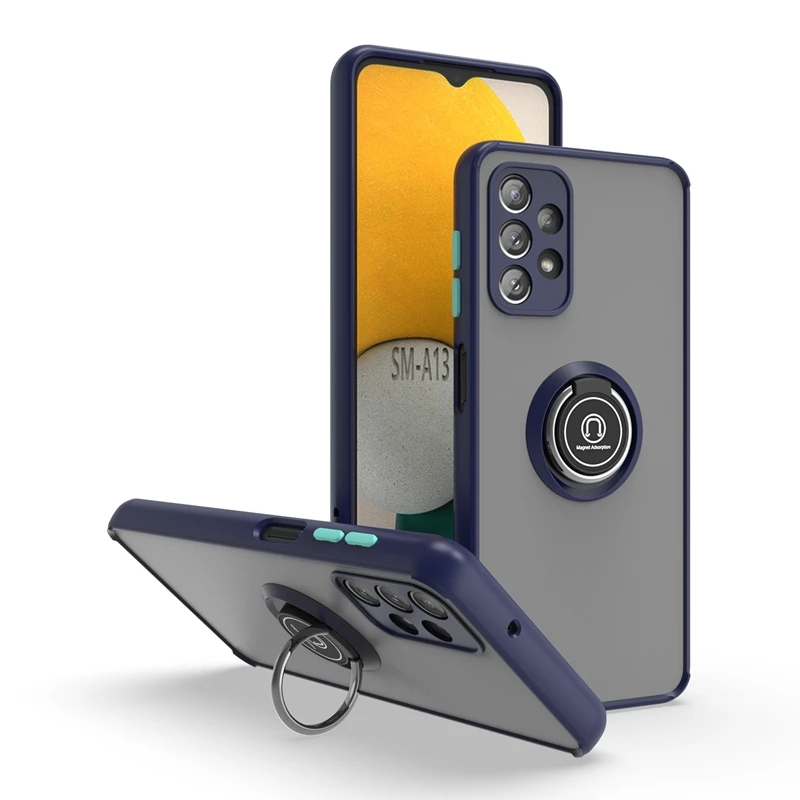 Мягкий чехол для Samsung Galaxy A13 4G Lte с магнитным автомобильным держателем на палец 5G/A12