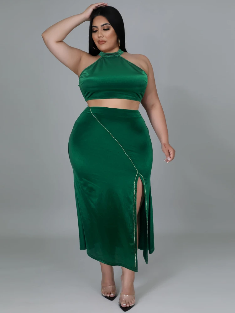 

Женская атласная юбка с высокой эластичной талией и открытой спиной