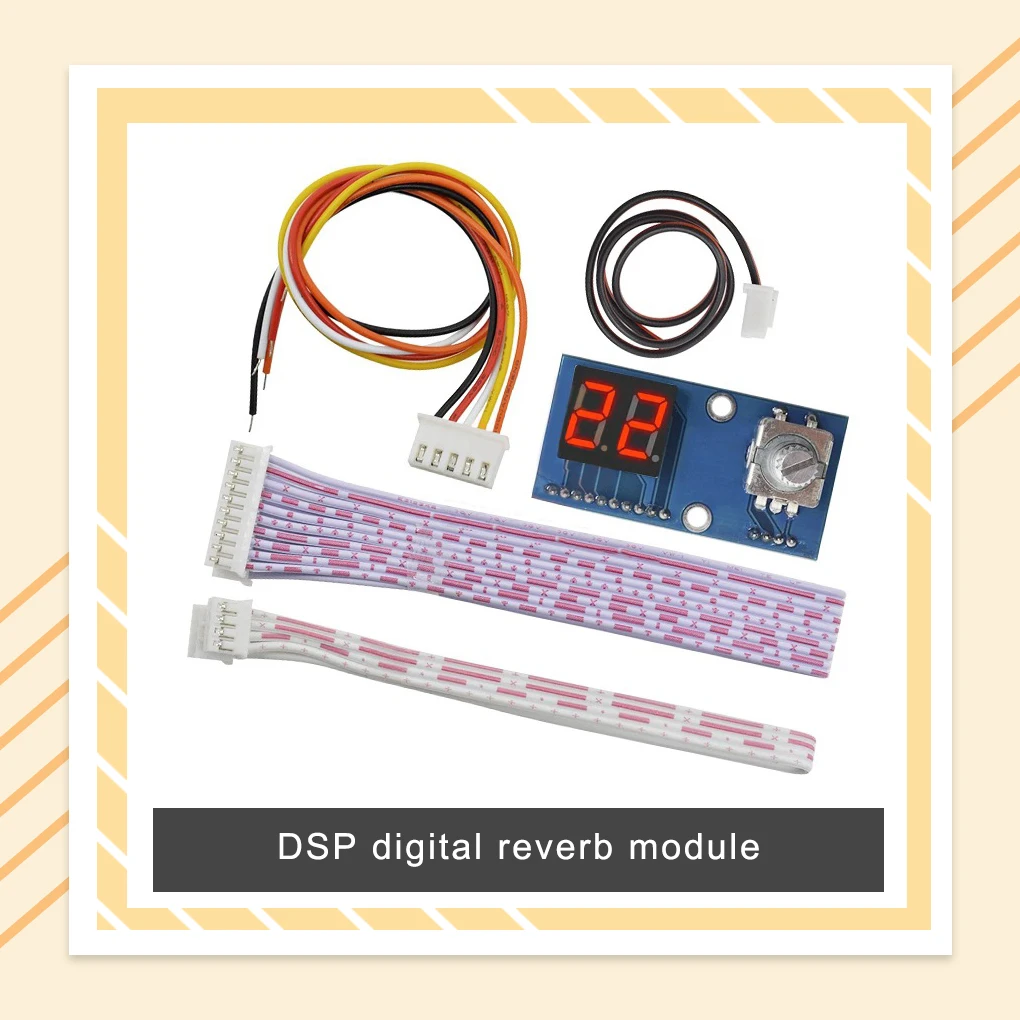 

100 Effects Adjustable DSP Mixer Module with Screen Replacement Digital Reverberation Board Audio Power Amplifier Accessories