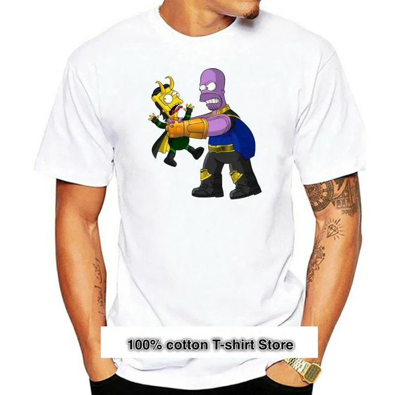 

Camiseta для взрослых, замечательный Барт Гомер, танос Loki Mashup