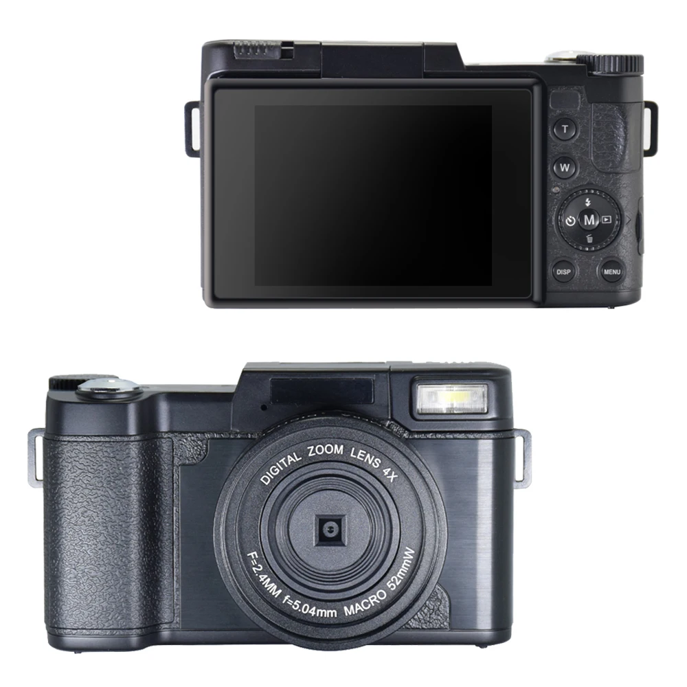 

3,0 "TFT поворотный экран 24MP HD цифровая камера видеокамера 1080P DSLR видео с 4x зум-камера