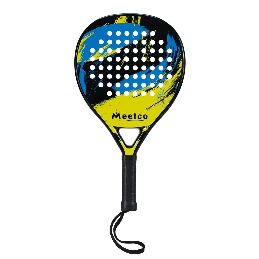 Pop Tennis Paddle Carbon Fiber with EVA Memory Flex Foam Beach Tennis Racquets 18