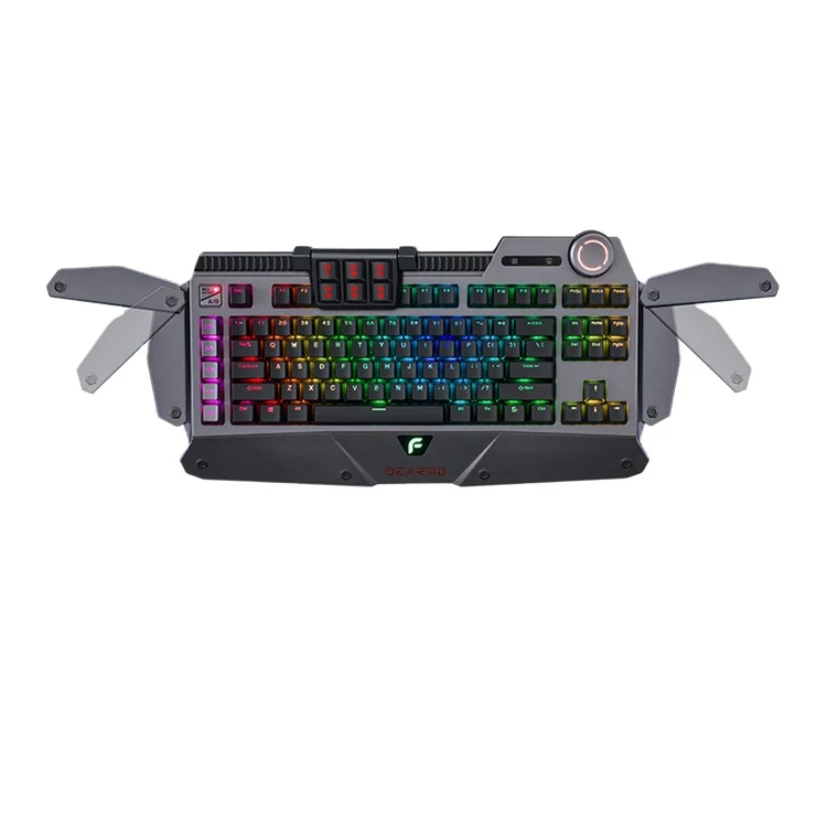 

DEARMO F4 tastatur clavier RGB Ergonomic Multimedia Wired Mechanical Keyboard Gaming Keyboard