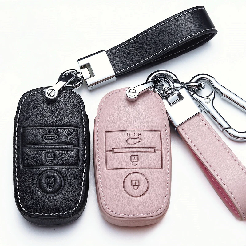 

Leather Car Key Cover Case Shell For KIA KX3 KX5 Fcrte K5 K4 K3 K2 Sportage Optima Sorento Forte Stinger Ceratoro Soul Ceed