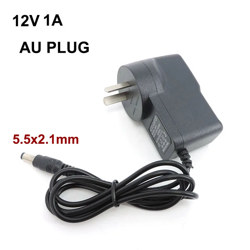 AU NZ Plug AC 220V to Transformer Australia DC 12V 1A 2A 3A 2000ma 3000ma Блок питания Адаптер зарядного