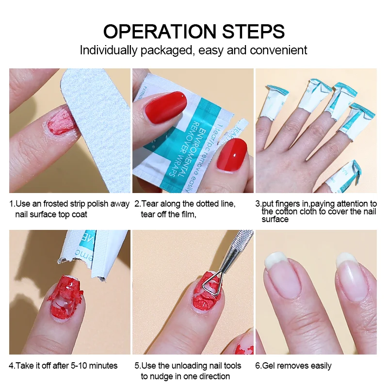 Безворсовые салфетки для снятия гель-лака ногтей 200 шт./лот | Красота и здоровье