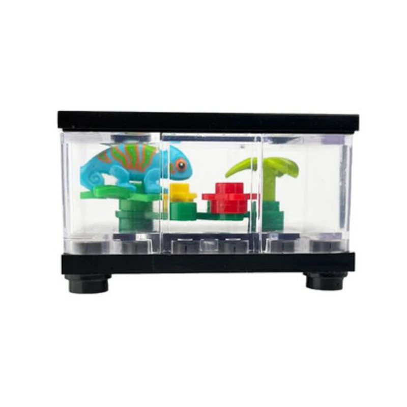 

City Series Mini Furniture Fish Tank Lizard Box Compatible Building Blocks Accessories Toy For Children Educational Toys Friends
