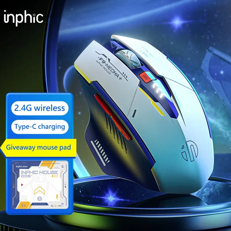 INPHIC F9 Беспроводная Перезаряжаемая Мышь Бесшумный Офисный Компьютер Ноутбук 2 4