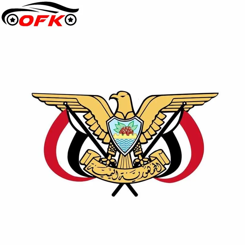 

Car Styling Shield Coat Of Arms Yemen Flag Sticker Decal
