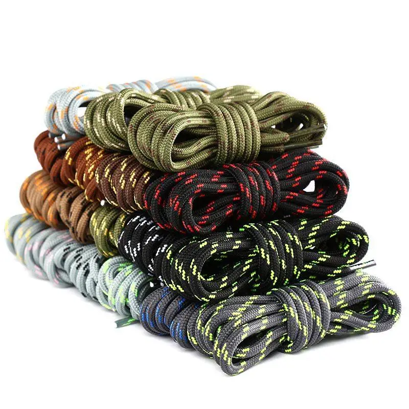 Round Shoelaces Quality Durable Polyester Sneakers Shoe Laces Boots Laces For Shoes Wear-resistant Classic Sport Shoestrings