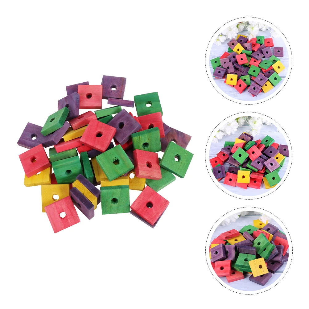 

Toyparrot Bird Wooden Teeth Chewing Grinding Pet Plaything Blocks Block Bite Chip Birds Wood Cage Chew Meric Diy Stacking