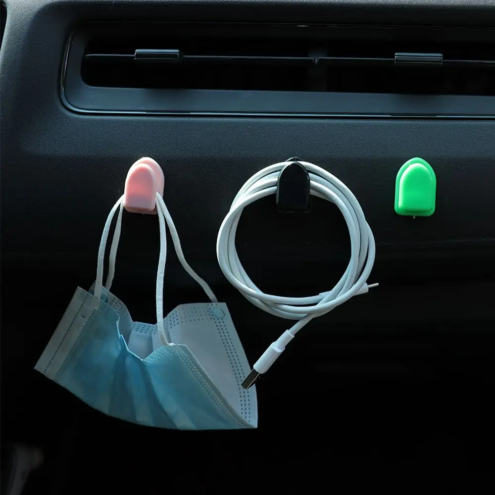 

Earphone Charging Cable for Dashboard Keys Purse Organizer Storage Hooks Auto Backseat Hangers Car Mini Hook for Mask