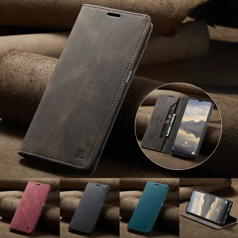 

Чехол-книжка из матовой кожи с магнитной застежкой для Samsung Galaxy A22