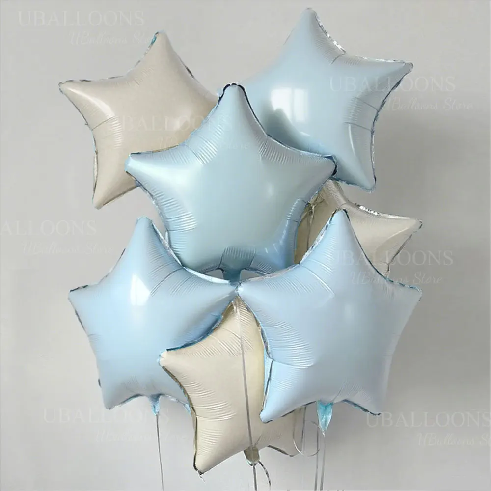 Фольгированные шары MicroPlush со звездами  для праздника