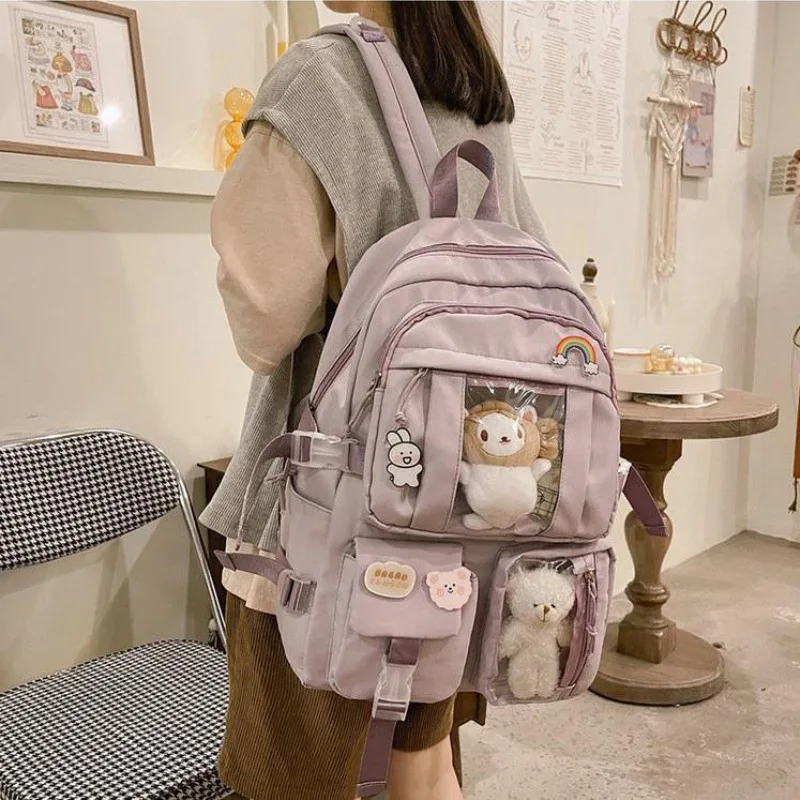 Schoolbag Women Backpack Fashion High School Junior High School Students Campus All-match New Backpack Women Single Shoulder Bag