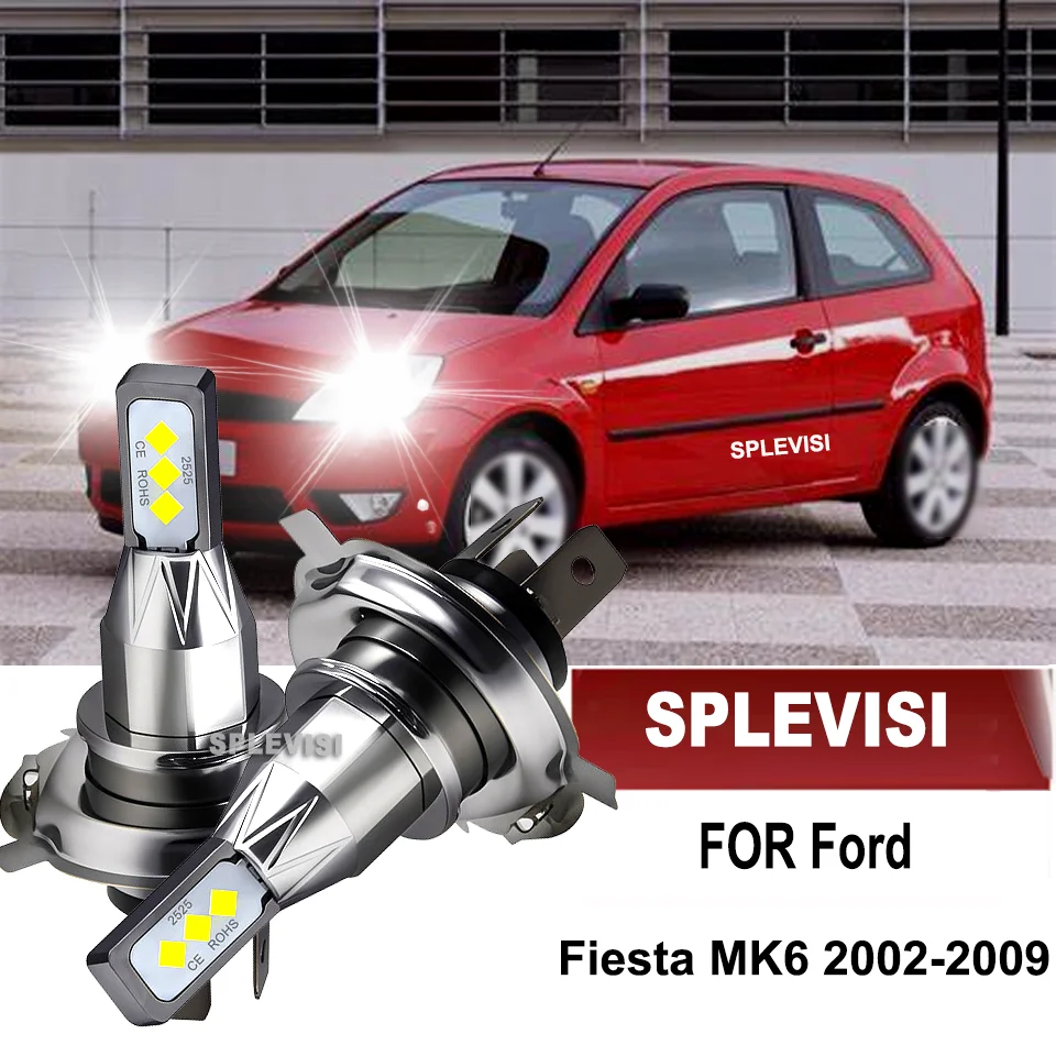 Светодиодная лампа H4 472 лампы для автомобильных фар 6000LM 6000K Ford Fiesta MK6 2002-2009 2002 2003 2004