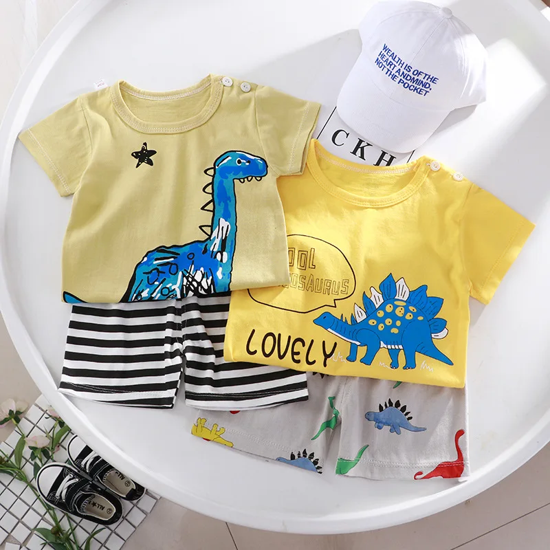 Детский комплект из футболки с коротким рукавом и шортов | Детская одежда обувь