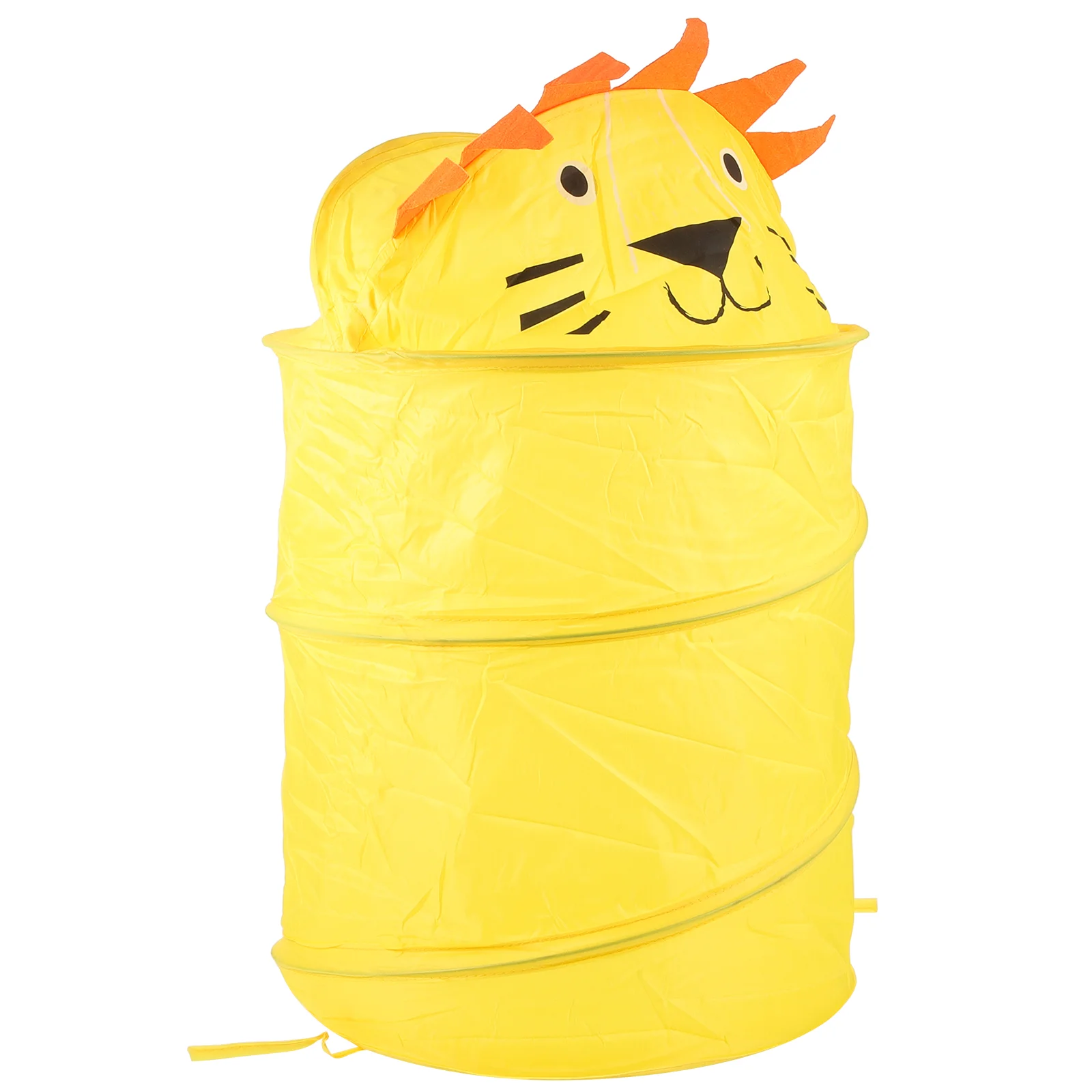 

Sundries Storage Holder Folding Laundry Hamper Cartoon Dirty Clothes Container Spring Steel Wire Collapsible Child Basket