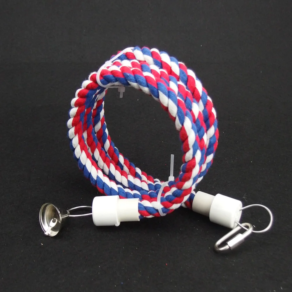 

Parrot Toy Climbing Rope Cotton Rope Toy Parrot Sling Bird Funny Toy Ring Swing Training Toys Parrot Accessories Bird Stuff