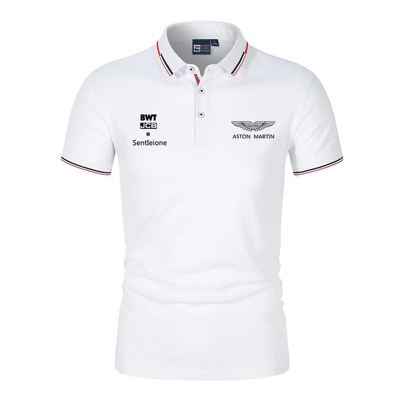 

23 New printed polo shirt short sleeve clothes business men's T-shirt spring and summer T-shirt Korean version of the lapel shir