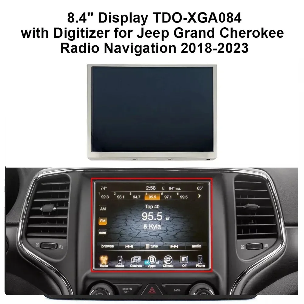 Дисплей приборной панели 8 4 дюйма для Jeep Chrysler Dodge радионавигационная панель TDO-XGA084