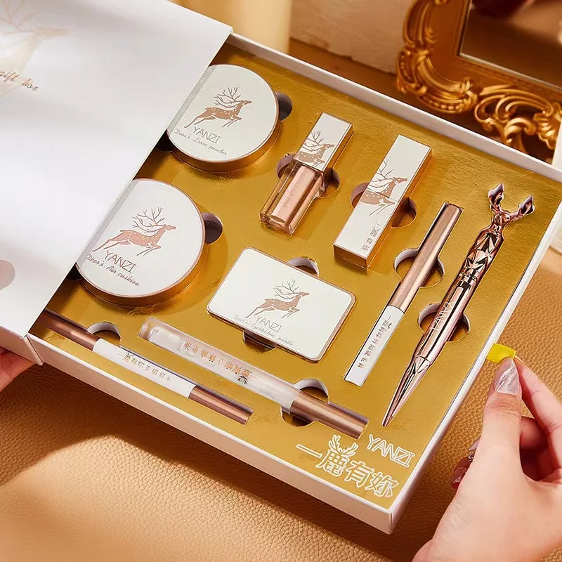 

Makeup Set Lipstick Mascara Eyeshadow Face Powder foundation Concealer Cosmetics Gift Set Kit Valentine's Day Gift
